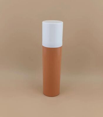 New Design Brown Portable Plastic Airless Bottle and Travel Convenience with White Cover 1B