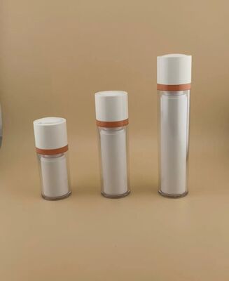 Rotary Bottle with Clear Outer Covering for Cosmetic