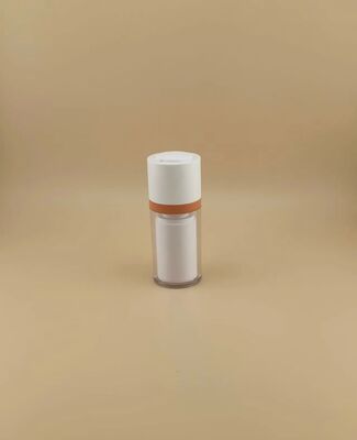 Rotary Bottle with Clear Outer Covering for Cosmetic