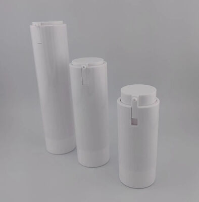 White Portable Airless Pump Bottle and Travel Convenience for Face Care
