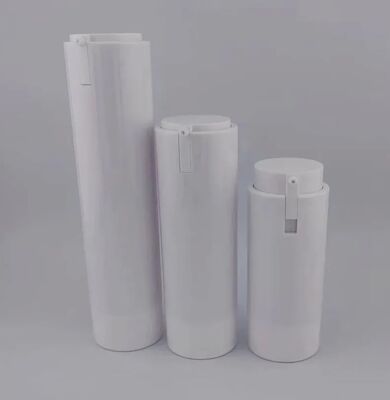 White Portable Airless Pump Bottle and Travel Convenience for Face Care