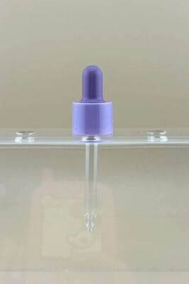 Customized 18/412 Essential Oil Bottle Glass Pipette Dropper Plastic PP Smooth Dropper