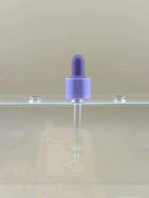 Essense Oil Skin Care Rubber Ribbed Dropper with Adjustable Length Glass Tube