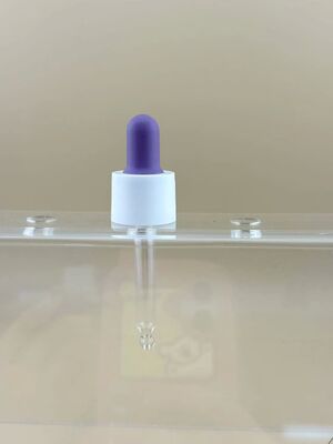 Essense Oil Skin Care Rubber Ribbed Dropper with Adjustable Length Glass Tube