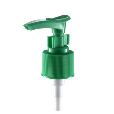 24/410 Green Custom PP Material Lotion Dispenser Pump with Clip Lock for Liquid Soap Skin Care Lotion