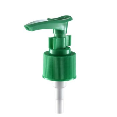 24/410 Green Custom PP Material Lotion Dispenser Pump with Clip Lock for Liquid Soap Skin Care Lotion