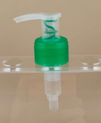 New Design Clear and Green Left-Right Lotion Pump for Shampoo