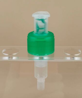 New Design Clear and Green Left-Right Lotion Pump for Shampoo