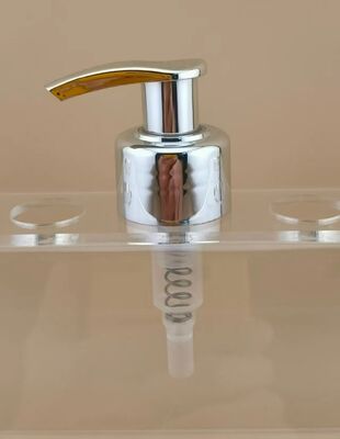 New Design Silvery Left-Right Lock Lotion Pump for Shampoo