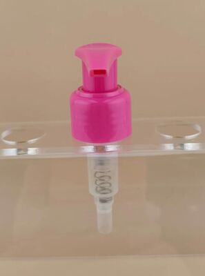 New Design Pink Left-Right Lock Lotion Pump for Cosmetic