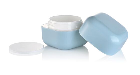 30g Wholesale Cosmetic Skin Care PP Plastic Square Jar for Cream