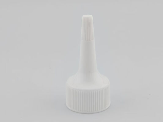 Bottle Dispenser Cover 24mm White Ribbed Closure Screw Cap