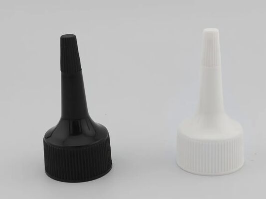 Bottle Dispenser Cover 24mm White Ribbed Closure Screw Cap