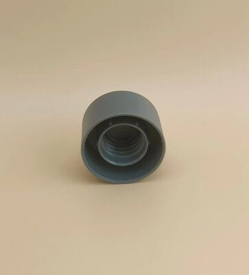 Grey Plastic Smooth Matte Cap for Cosmetic Bottles
