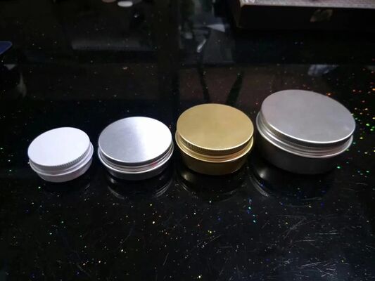 5ml 15ml 30ml 50ml 100ml 150ml 200ml Aluminium Container Gold Aluminum Tin Jar for Cosmetic Cream Packing Metal Aluminum Jar