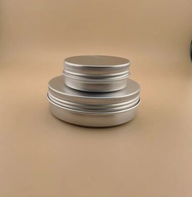 Aluminum Lip Balm Container Case 50ml 60ml Aluminum Tin Containers 60 Grams 100ml Aluminum Candle Jar for Tea