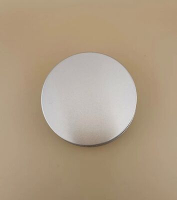Big Silvery Aluminum Case with Screw Cap for Cosmetic