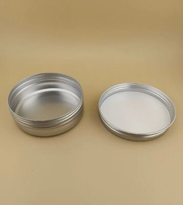 Big Silvery Aluminum Case with Screw Cap for Cosmetic