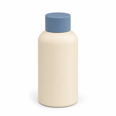 Bluegrey Plastic Round Smooth Matte Cap for Cosmetic Bottles