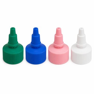 White Plastic Ribbed Jelly Cap for Paint Bottles