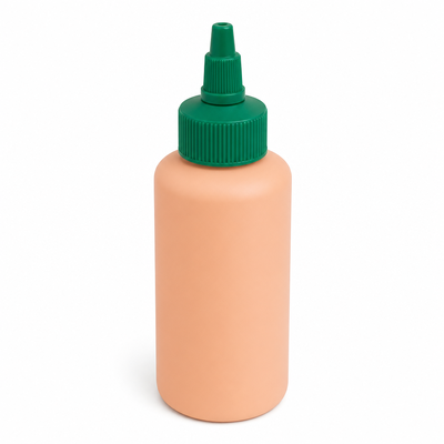 White Plastic Ribbed Jelly Cap for Paint Bottles