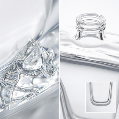 High Quality Super Clear Empty Perfume Glass 50ml Bottles Glass Perfume Bottle