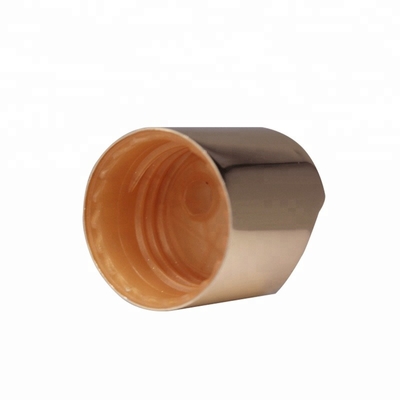 Cosmetic Aluminum Gold Disc Top , K901-5 Nonspill Flip Top Bottle Lids
