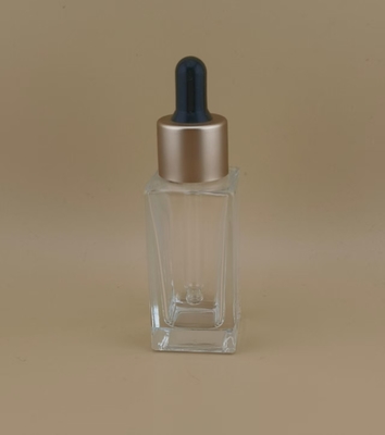 Face Essence Dropper Bottle With Golden Screw Lid Small And Clear