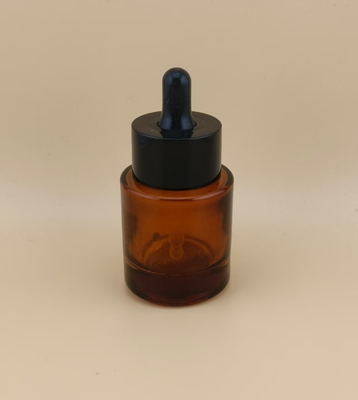 Delicate Design Brown Small Glass Dropper Bottle for Face Essence