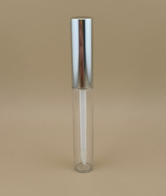 Delicate Design Clear Lip Balm Packaging with Silvery Lid for Lipsticks