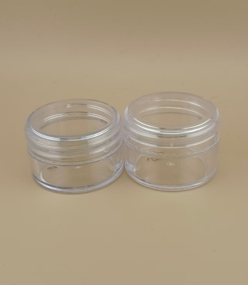 Certified Small Clear Plastic Cream Jar with Screw Lid for Skincare Needs