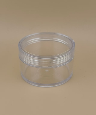 Clear Plastic Cream Jar with Screw Lid for Cosmetic