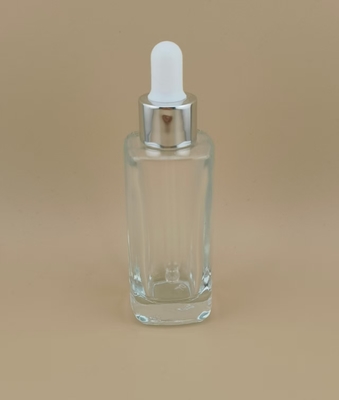 Delicate Design Clear Smooth Small Round Corner Dropper Bottle for Essence