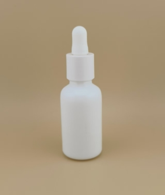 Delicate Design White Smooth Round Dropper Bottle for Skincare