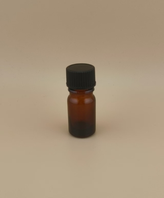 Delicate Design Clear Brown Smooth Round Glass Bottle for Medicament