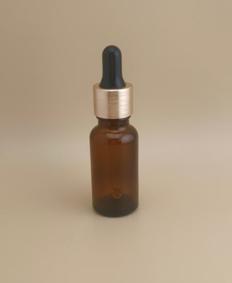 Delicate Design Small Clear Brown Smooth Round Dropper Bottle for Skincare