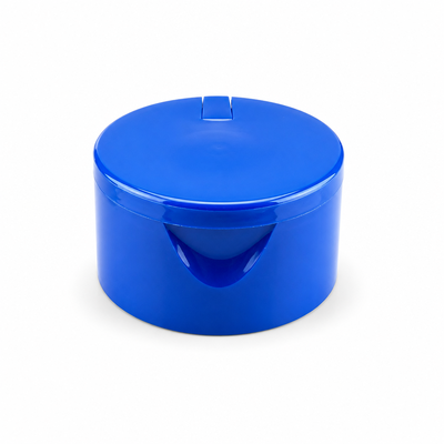 Blue Color Smooth 24/410 Plastic Lid Flip Top Cap for Cosmetic Bottle