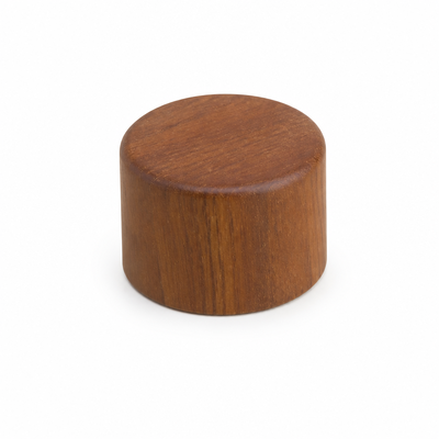 Wood Grain Plastic Round Smooth Cap for Cosmetic Bottles